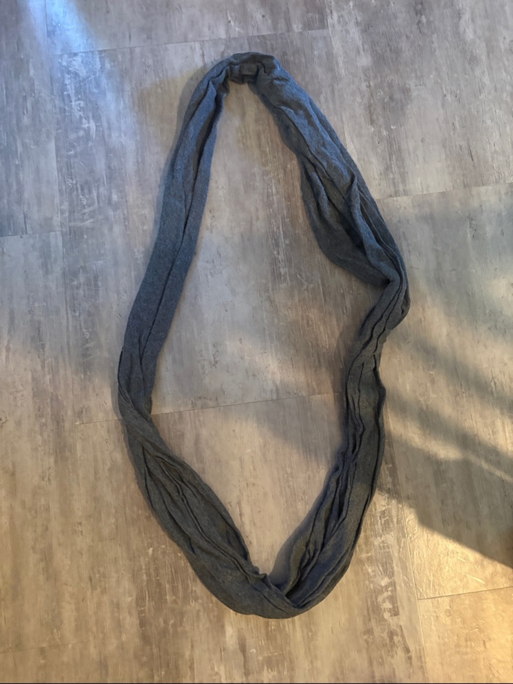 Lightweight Gray Infinity Scarf